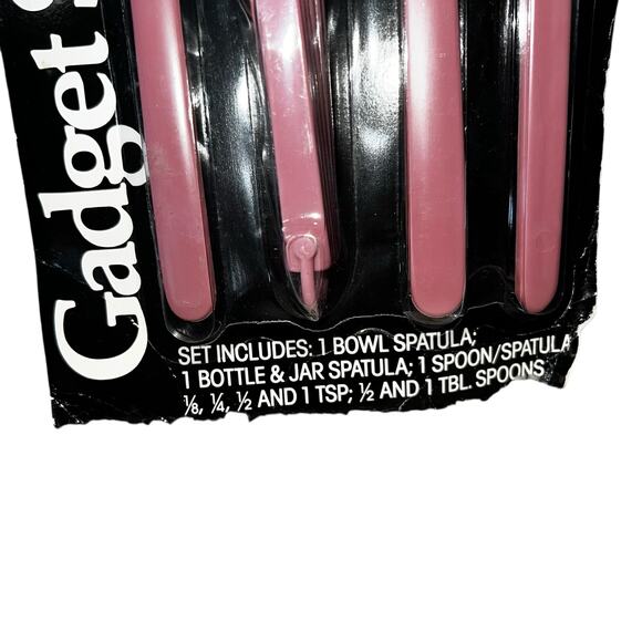 Rubbermaid Vintage Gadget Set in Rose Pink 1988 New Sealed kitchen Spatulas set - Picture 2 of 6